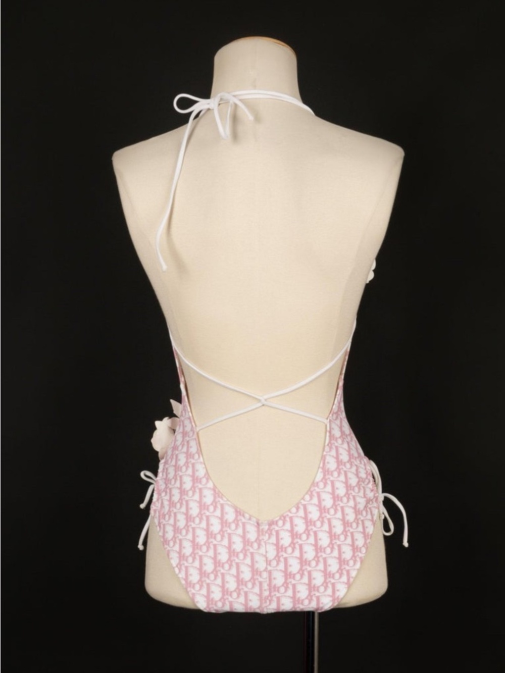 Christian Dior Y2K Vintage John Galliano White & Pink 2004 swimsuit one piece - Picture 6 of 10